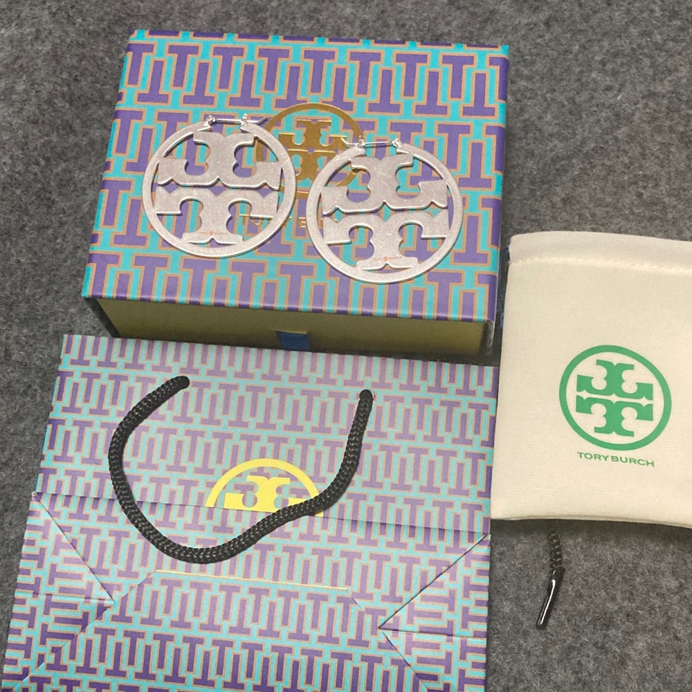 Tory Burch Silver Earrings